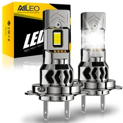 AILEO 2PCS Led Lights H7 26000LM 500W For Car LED H7 Headlight Bulb 6500K Super Bright Fanless Plug&Play 3570 CSP Chip LED Lamps