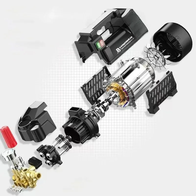 

【Best-selling】150 Bar 220 Volts Pressure Washer High Power Professional Multi-function Cleaning Pump Limited Time Discount