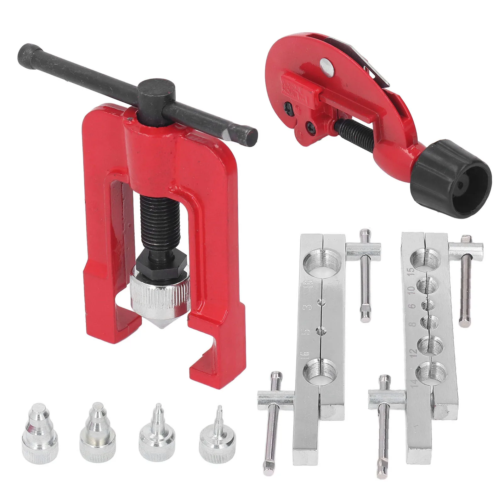 3 to 19mm Expander Tool Kit Chrome Vanadium Steel Tube Cutter Flaring Tool Kit for Refrigerator Repair Metallurgy