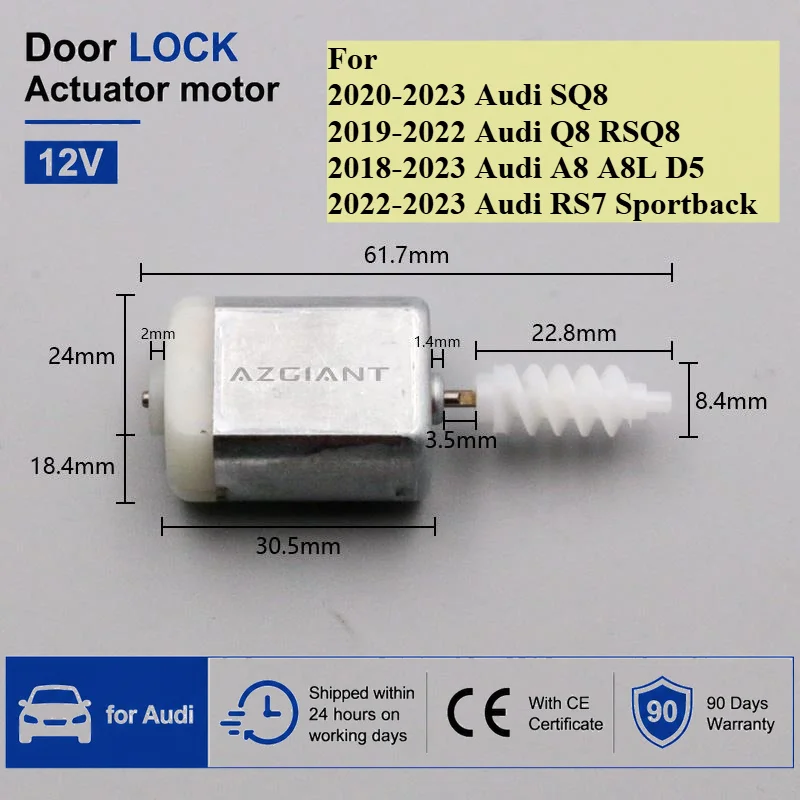 Car Door Lock Latch Lid Actuator Motor for Audi A8  Q8 SQ8 RS7 Sportback Center Control Brand New 12V