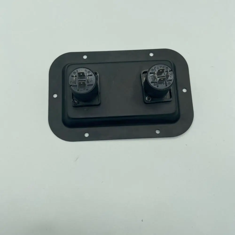 Audio Equipment Connection Box Metal Speaker Connector Plate For Stage Sound System Professional Black Cable Terminal
