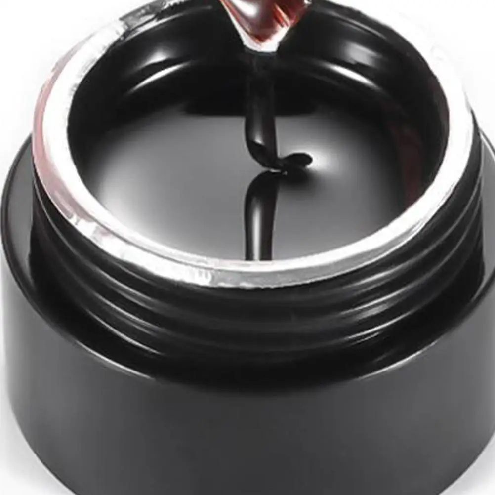 Gel per unghie sigillante Smalto nero Top Coat Duro per unghie Glitter Bottiglia personalizzata Polimerizzazione UV a lunga durata Nessun danno Regalo professionale