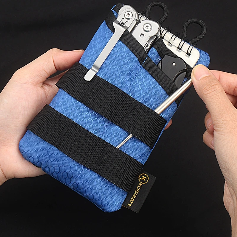 

Mini Edc Pouch Small Pocket Organizer With Diy Patches Area Edc Pocket Men Utility Pouch For Multitool Pen Knife Card Edc Gear