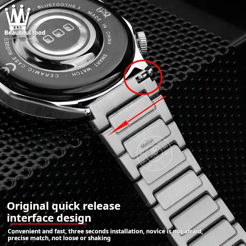 Titanium Alloy Watchband For Casio PROTREK Mountain Prw-60/61/50/70y/30 Folding Buckle Quick Release Watch Strap Men\'s Bracelet