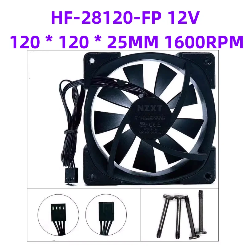 HF-28120-FP 12V 0.18A  120 * 120 * 25MM 1600RPM Aer RGB 2 120  water-cooled fan computer motherboard 4-pin PWM