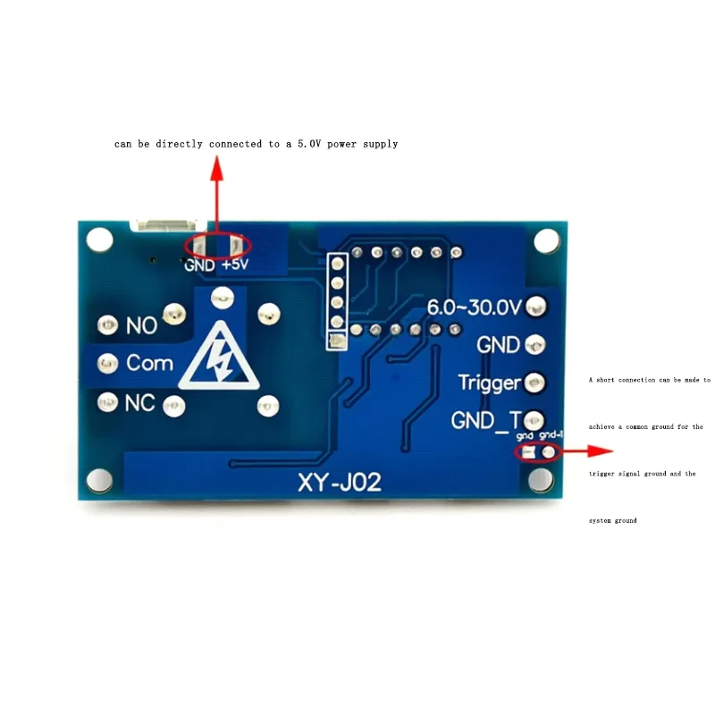 5pcs One Way Relay Module Delay Off Cycle Timer Circuit Switch With USB Upgraded Version Without Power-off Memory Function