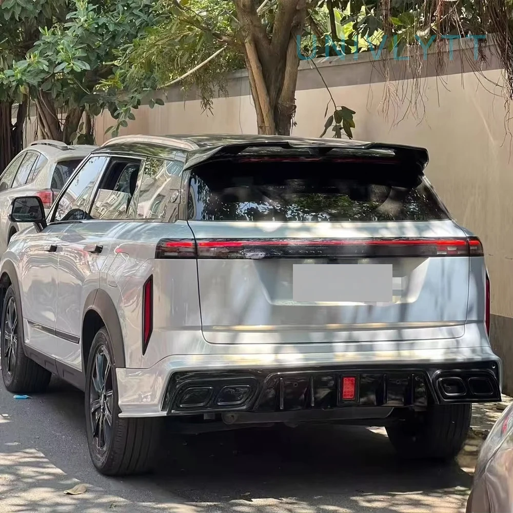 2023 2024 2025 2026 자이쿠 J7 리어 스포일러 유니버셜 핏 모든 가솔린 및 PHEV 차량용 글로스 블랙 무타공 설치 바디 키트 썸네일 2