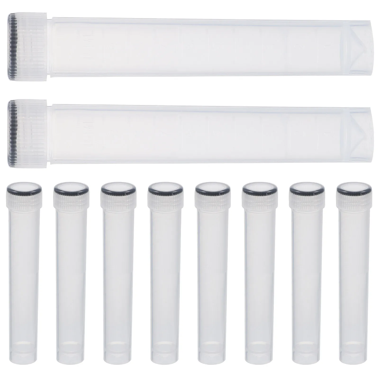 

10Pcs Cryovial Tubes Plastic 10Ml Transparent Screw Lid Freezing Sample Tubes Cold Storage Test Supplies 10Ml Freezing Tube