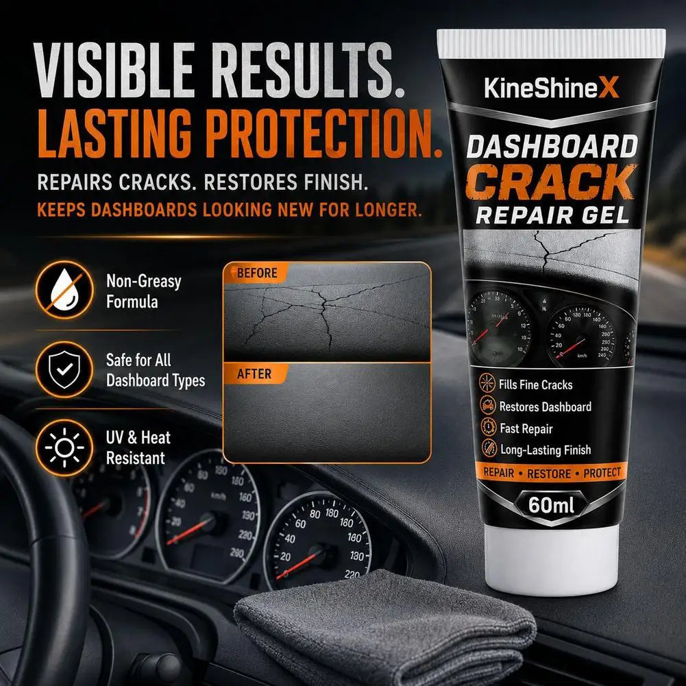 Dashboard Crack Repair Gel 30ml/60ml Car Leather Plastic Filler Fast Restore Console Instrument Panel Scratch Fix Tool