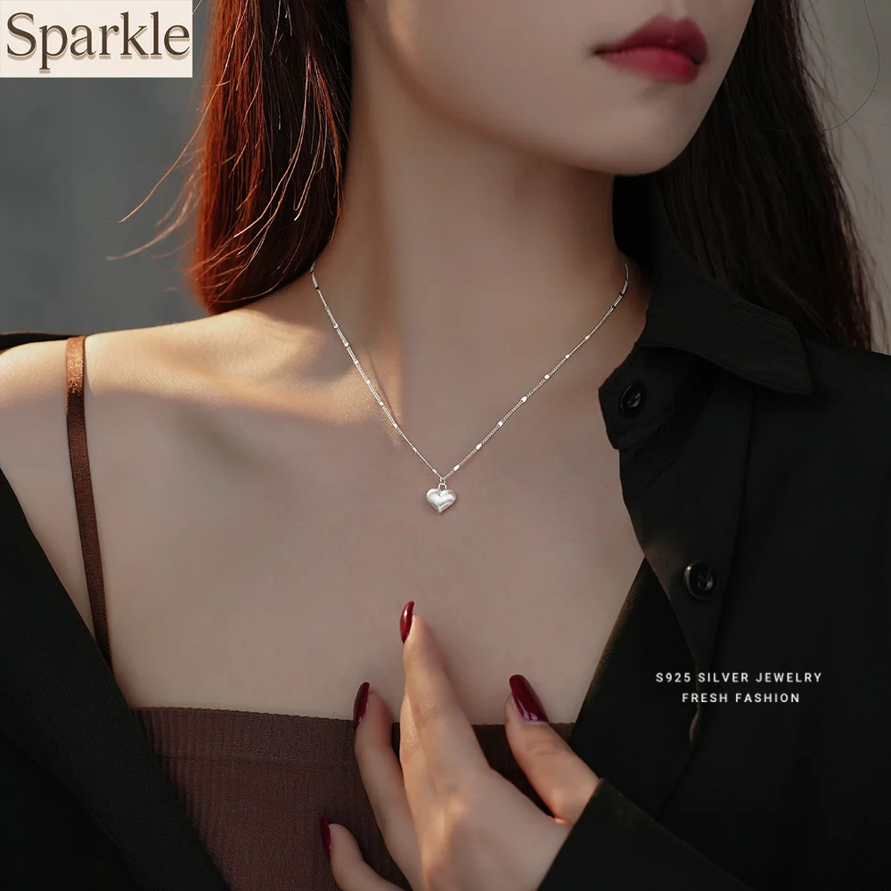 

Heart-Shaped Pendant Necklace For Women Girl Luxury Minimalism Style jewelry Gift Party Wedding Daily Life Wear