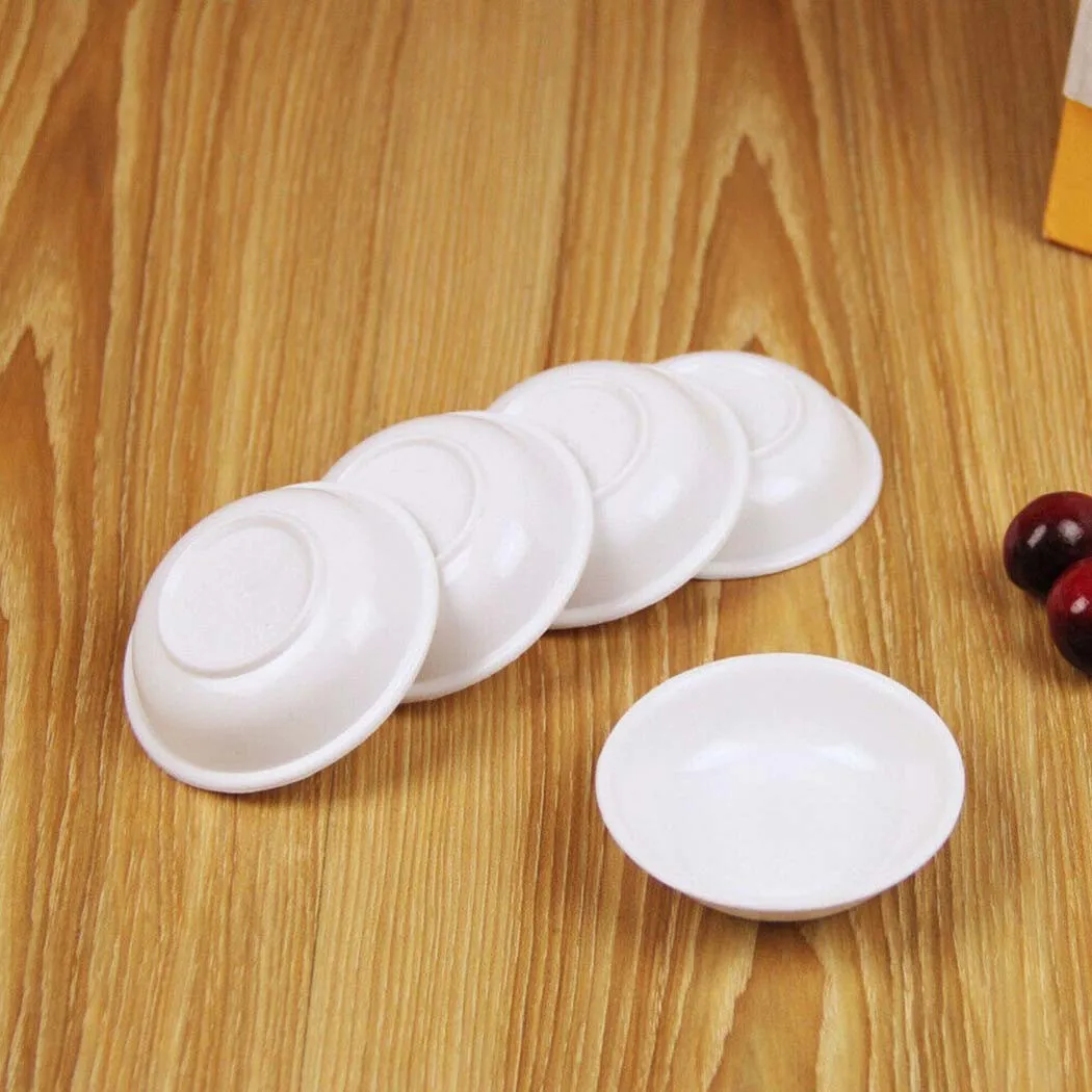 40pcs Kitchen Sauce Dish Dipping Soy Sauce Cup Plastic Sauce Bowl Seasoning Dish Appetizer Plates Reusable Kitchen Supplies