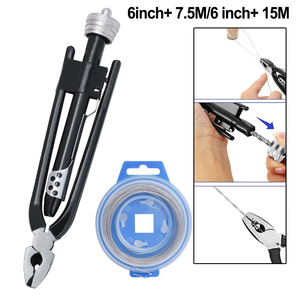 

6" Aviation Fuse Pliers One-Way Wire Twister Safety Locking Pliers With 7.5 15m Fuse For Aviation Racing Industrial Machinery