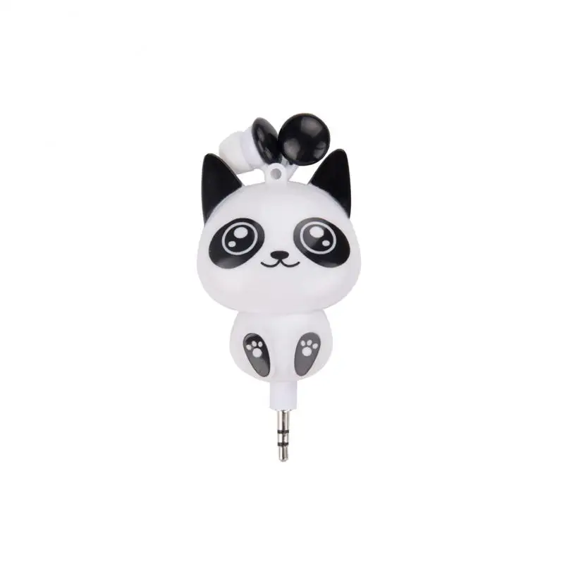 Cute Cartoon In-Ear Earphone Mini Portable Noise Canceling Line Control Earbuds for Samsung Huawei Xiaomi Smart Phone Child Kid