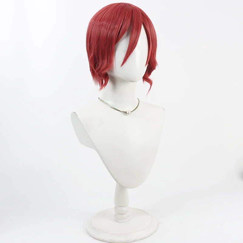 Touken ranb omokage festa de halloween 30cm curto cosplay peruca festa de halloween prop cabelo sintético fibra resistente ao calor + peruca boné