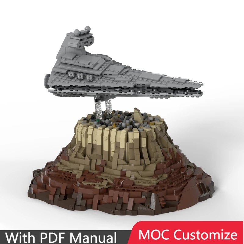 

Hot 2442 PCS MOC Star Destroyer Hovering Above City Model Building Assembled Educational Toys Christmas Birthday Gift for Boys