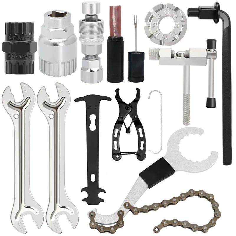 

Наборы инструментов для ремонта велосипеда, многофункциональные, прочные, прочные, MTB, наборы инструментов для ремонта дорожного велосипеда, для снятия маховика, резак для выключателя цепи