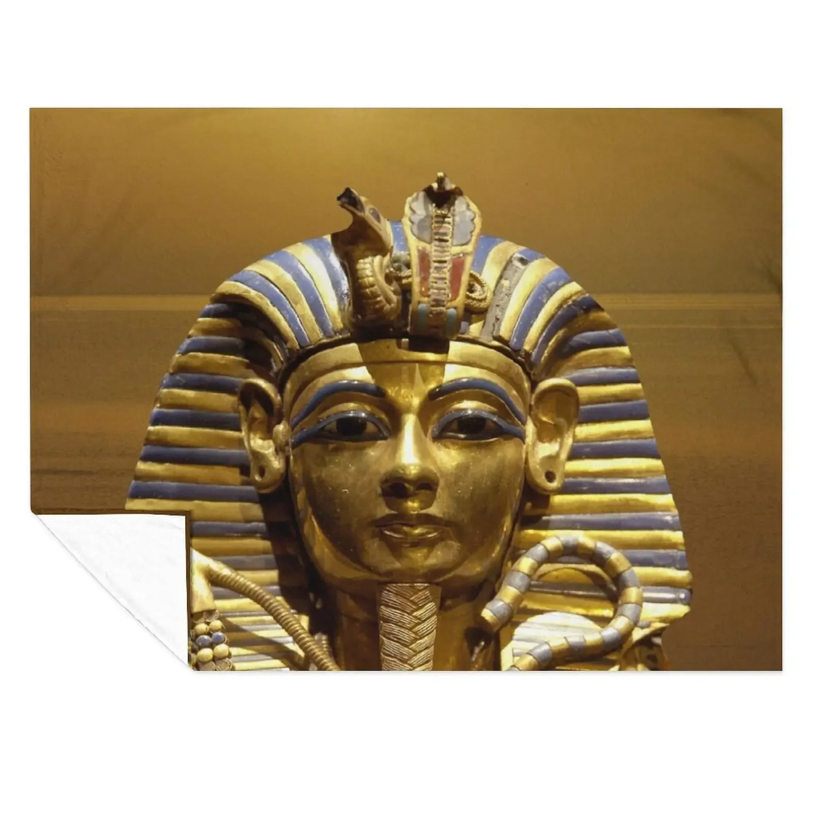 

Egypt King Tut Throw Blanket Thin bed plaid Moving Travel Blankets