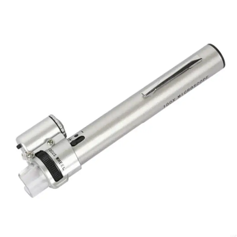 

Mini 100x Microscope Lightweight Mini LED Magnifier Adjustable for House School