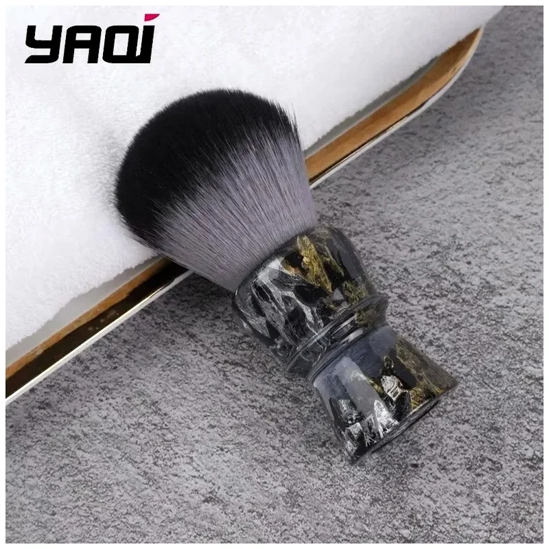 YAQI ROCKS Resin Handle 28mm Synthetic Hair Wet Shaving Brush Mens Shaving Men Shaving Products Mens Grooming Tools Best Gift