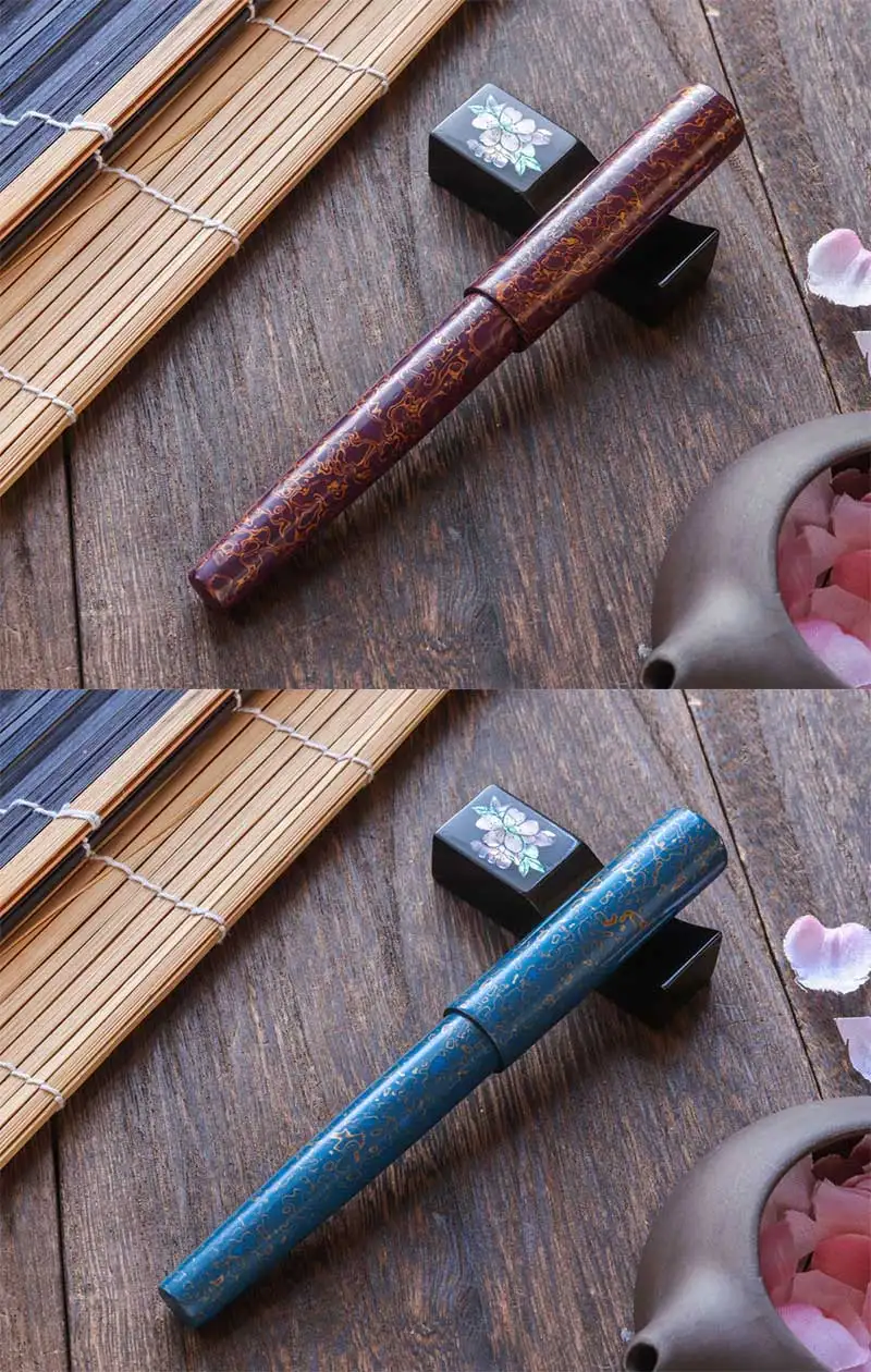 Wancher Ebenholz Rohlack Handwerker Nashorn Farbstift Jowo NIB Holzkiste – Detail 13