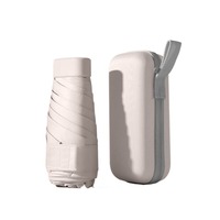 Mini Capsule Folding Umbrella UPF50+ UV Sunshade Sun Umbrella Portable Dual Use Protection Pocket Parasol Outdoor Activities