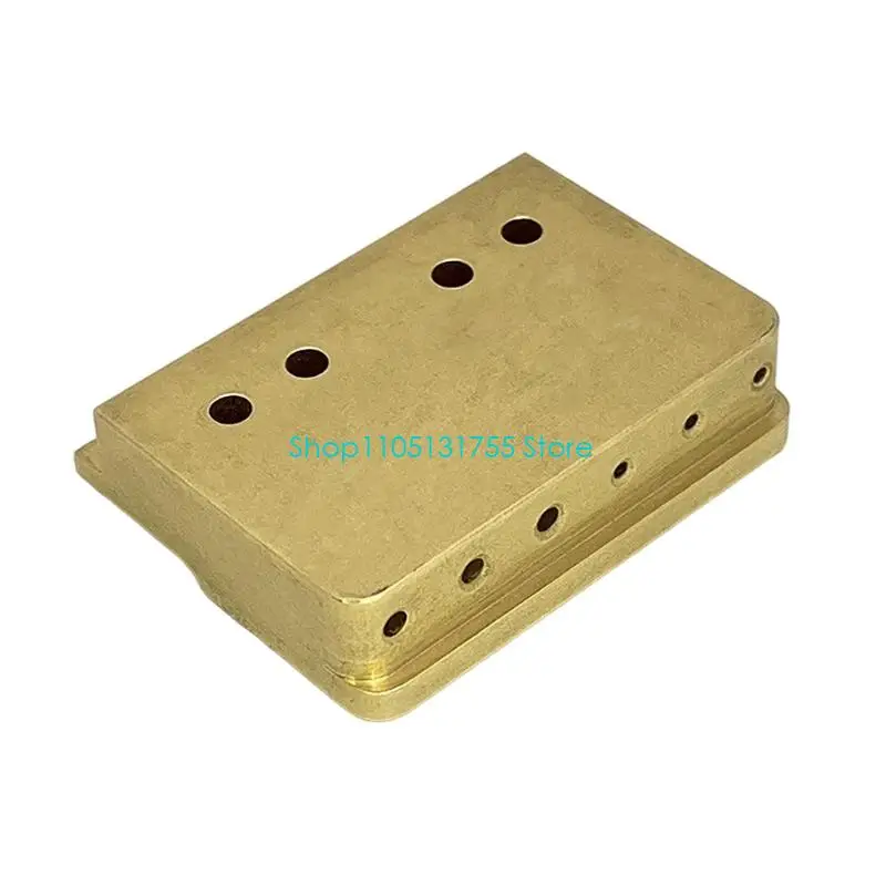K0EF Headless Guitar Nut Replacement, 42 mm Double-Locking Metal Component with Mechanical Mounting Structure for String Holding