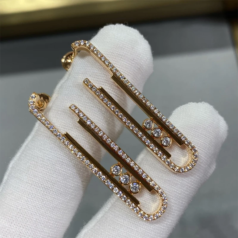 Luxury S925 Silver Earrings Fashion New Women Free Delivery Classic European and American Style Gift