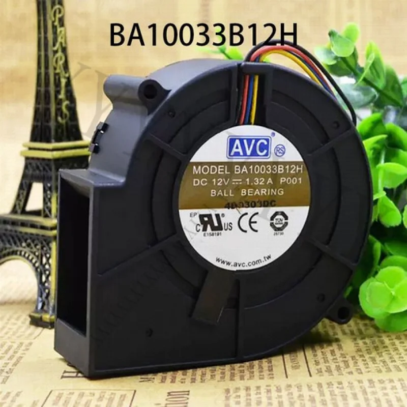 

Для радиатора AVC 97*97*33 мм BA10033B12H 12 В постоянного тока 1,32 А 4-проводной бесшумный корпус охлаждающий вентилятор