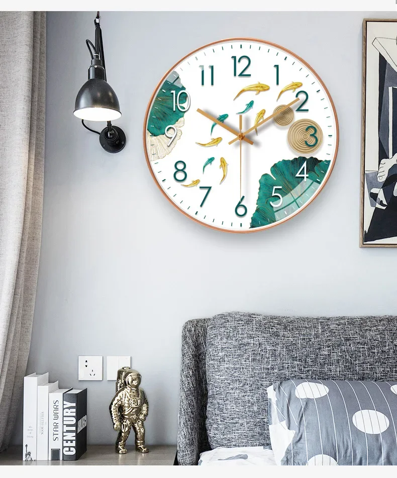 20CM 8 Inch Hanging Clock Bed Room Living Room Wall Clock with Silent Mechanism Battery Operated Wall Watch Decor clocks