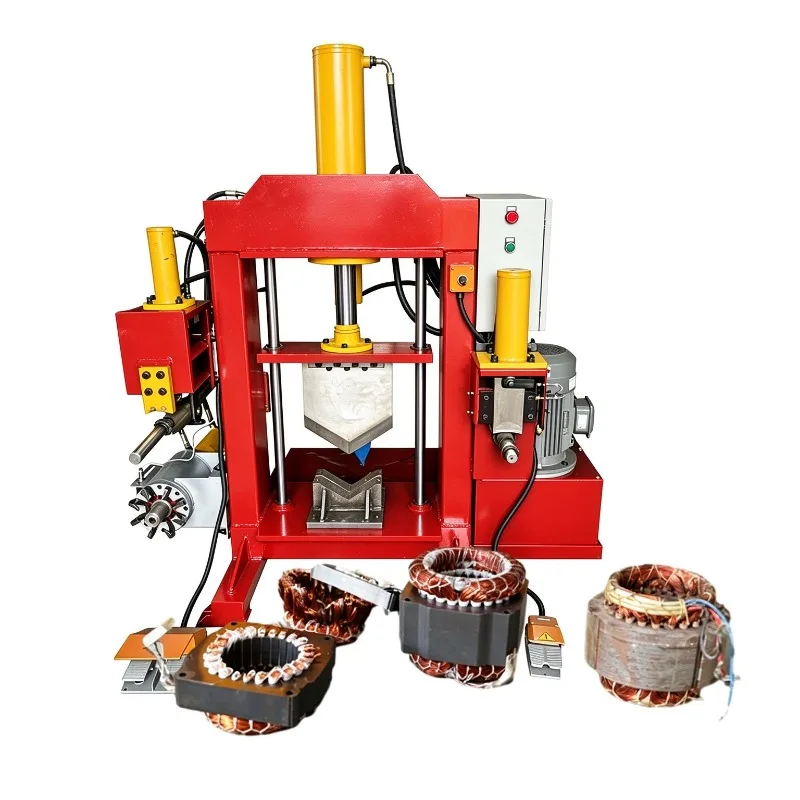 Motor Stator Cutting Machine and Scrap Motor Copper Recovery New Design Scrap Electric Motor Dismantler Scrap Metal Recycling