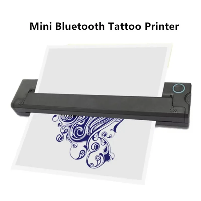 Portable wireless tattoo thermal printer Bluetooth mini A4 tattoo copier suitable for DIY creative tattoo art