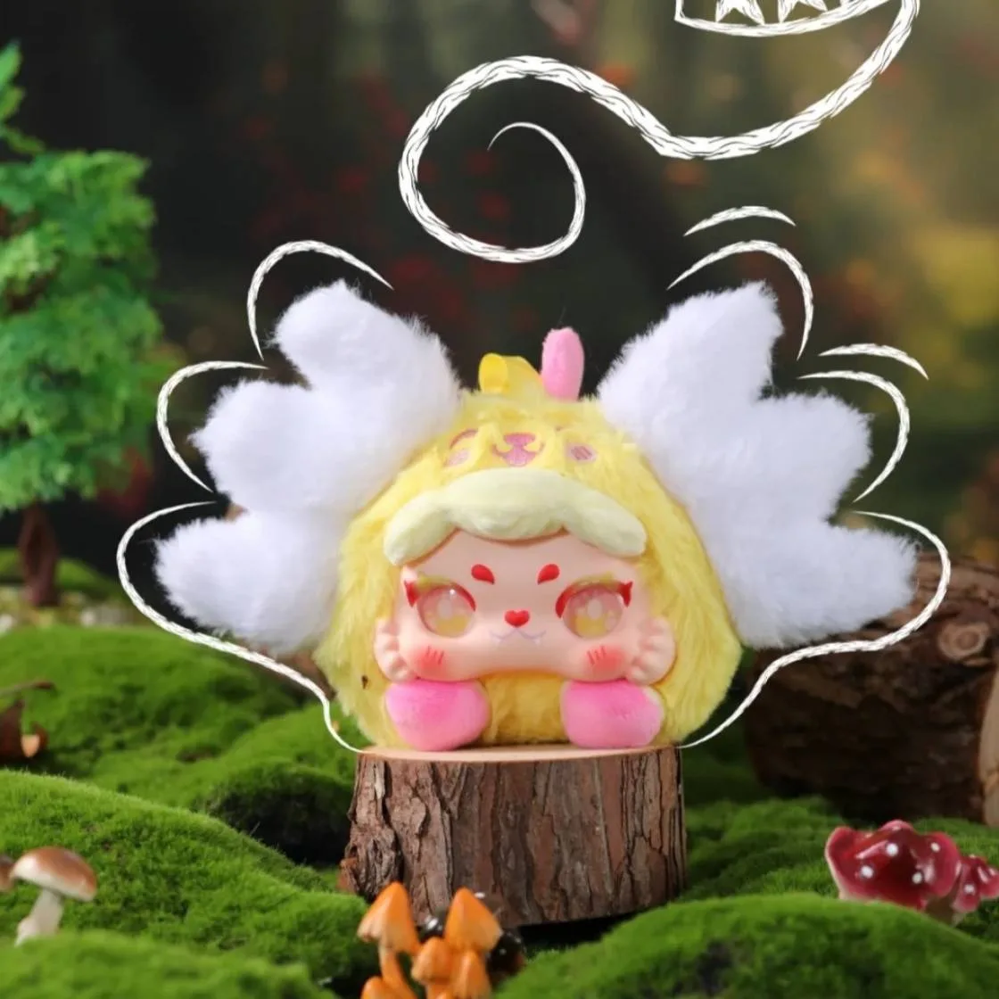 

Duidui Fantastical Creatures Plush Blind Box Mystery Box Doll Fashion Trend Plush Doll Cute Ornament Surprise Collectible Gift