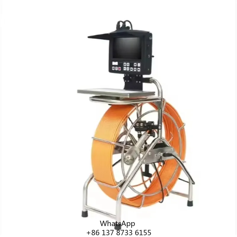 GV8-3245DU HD Pipe 360 Degree Rotation Pan Pipe Inspection Camera With 8inch HD Monitor Portable Control Box