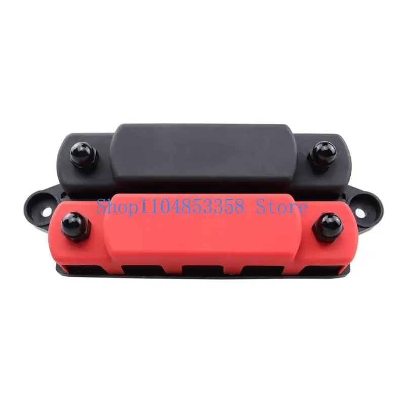 652F Terminal Bus Bar Ground Power Distribution Terminal Block Bus Bar5 Post for Auto Marine Car Pickup Trailer Ship 48V 300A