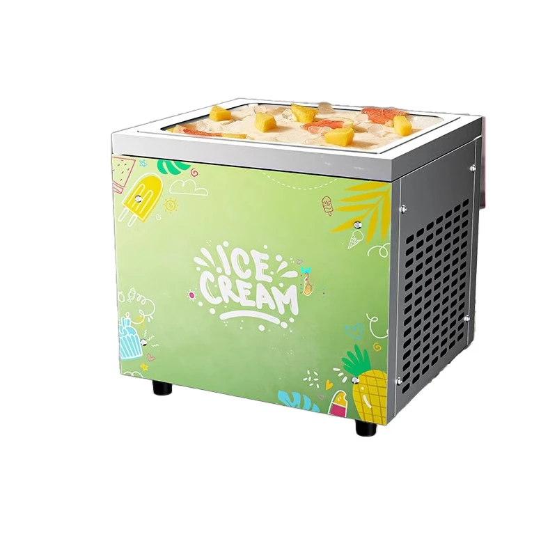 280W High Power Ice Cream Machine, Fast Cooling, Stainless Steel, Continuous Use for Home Busi，Commercial Electric Yogurt Maker