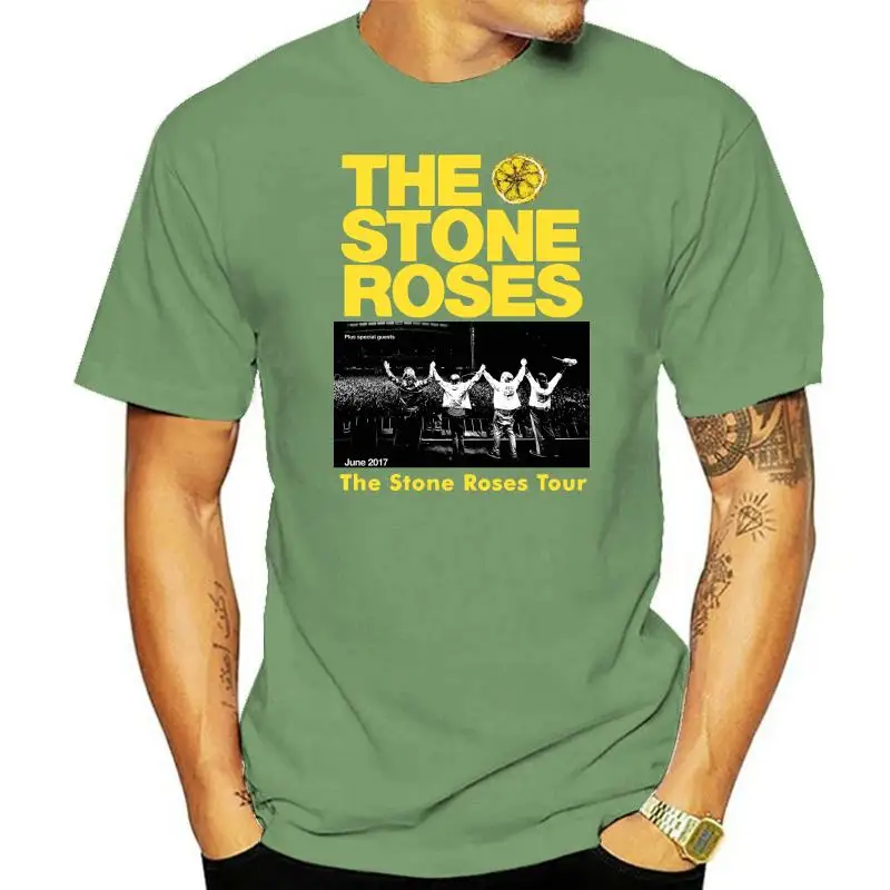 The Stone Roses Logo 2022-17 T-Shirt T-Shirt Casual Short Sleeve for Men Clothing Summer 2022 New Arrival Men