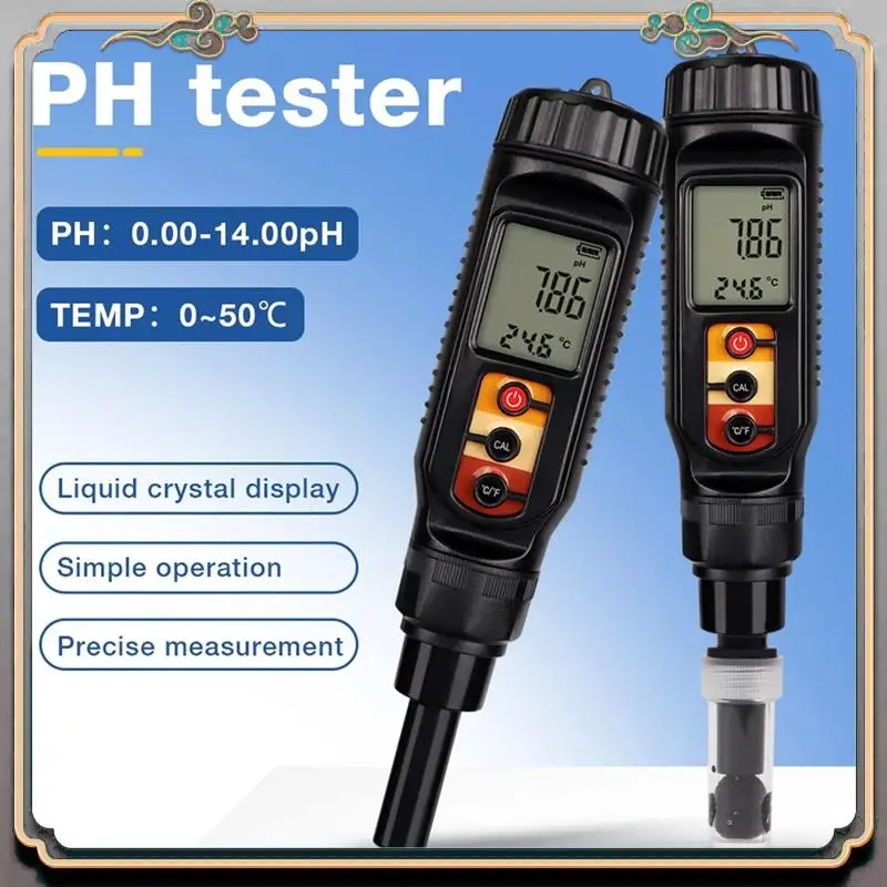 دائم الرقمية الغذاء مقياس درجة الحموضة 0.00-14.00 التربة العجين PH/كاشف درجة الحرارة للحوم الجبن الخبز محلل متر