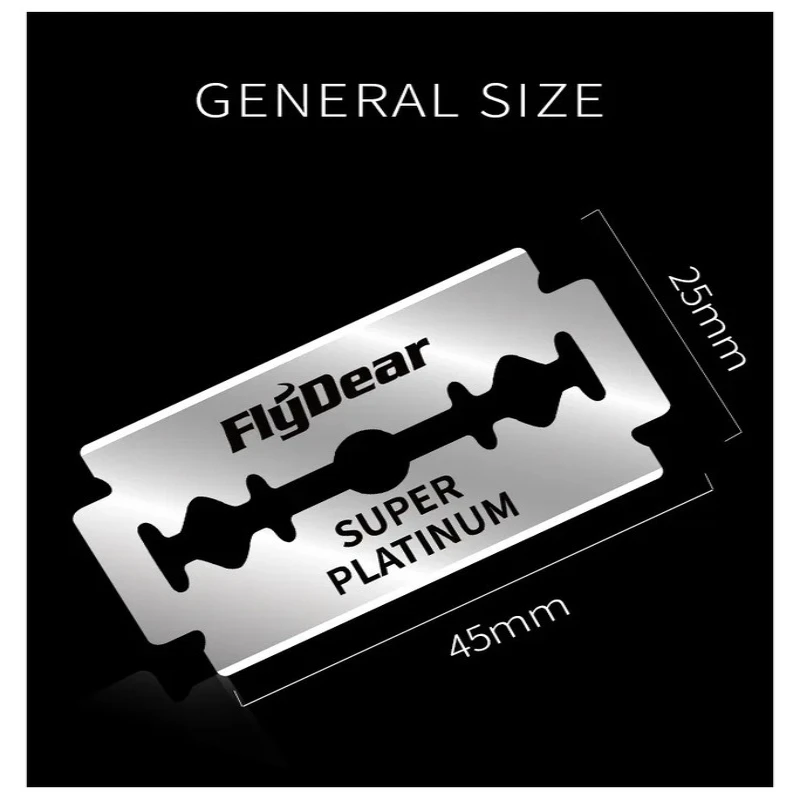 Classic Retro Stainless Steel Razor Blades With Professional Barber Double Edge For Men'S Shaving And Hair Removal 10/30pcs.