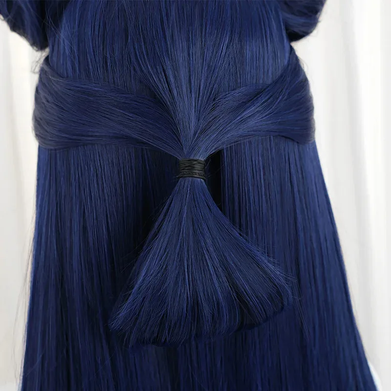 Rolecos jogo lol mitmaker nami peruca cosplay 75cm cor misturada perucas femininas resistente ao calor cabelo sintético