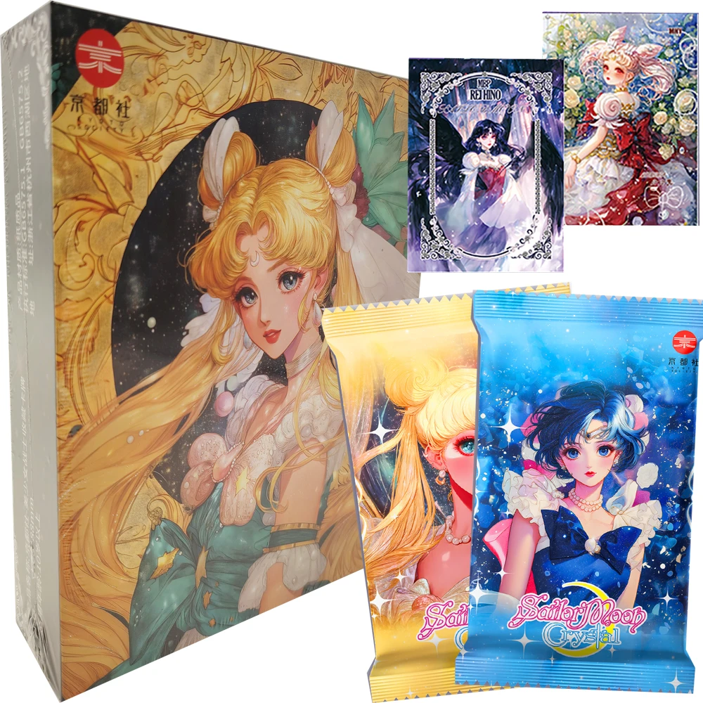 Sailor Moon Collection Cards for Kids Classic Anime Cute and Beautiful Girls Fashion Exquisite Cards Decorative Toys Fun Gifts