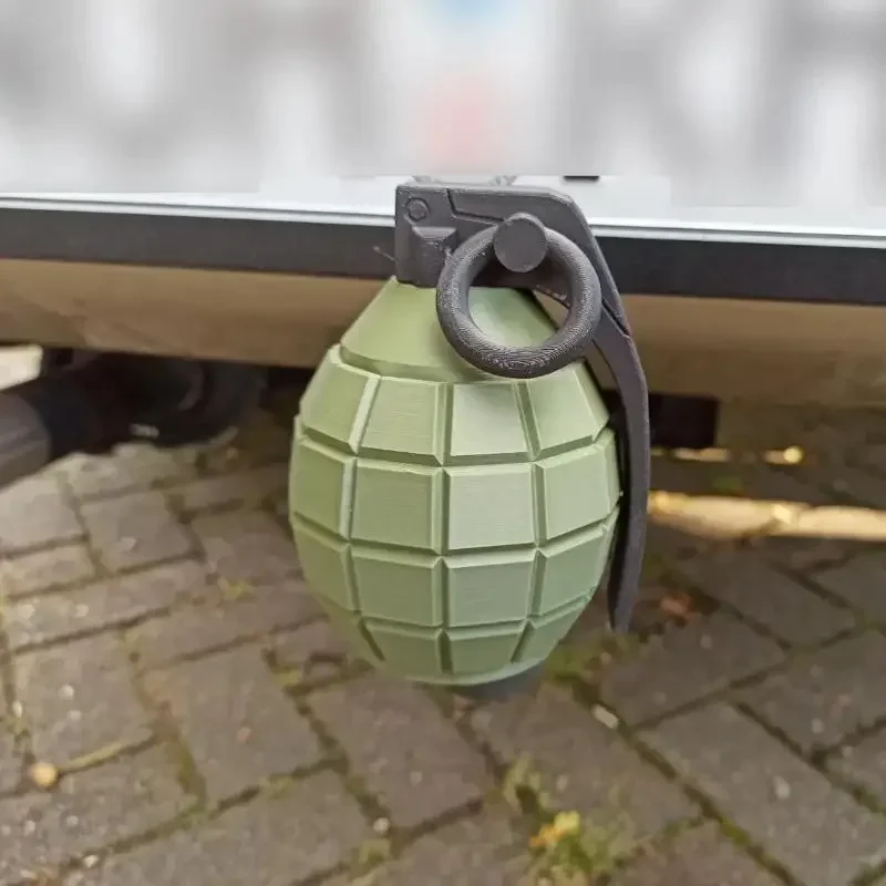 

Unique Grenade Style Prop Cover for 50mm Tow Bar Hitch, Defensive Car Accessory