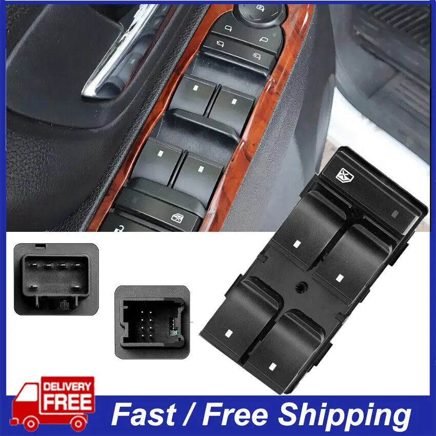Front Left Power Window Switch 25951963 For Chevrolet Traverse 3.6L V6 2009-2017 Electric Power Master Window Control Switch