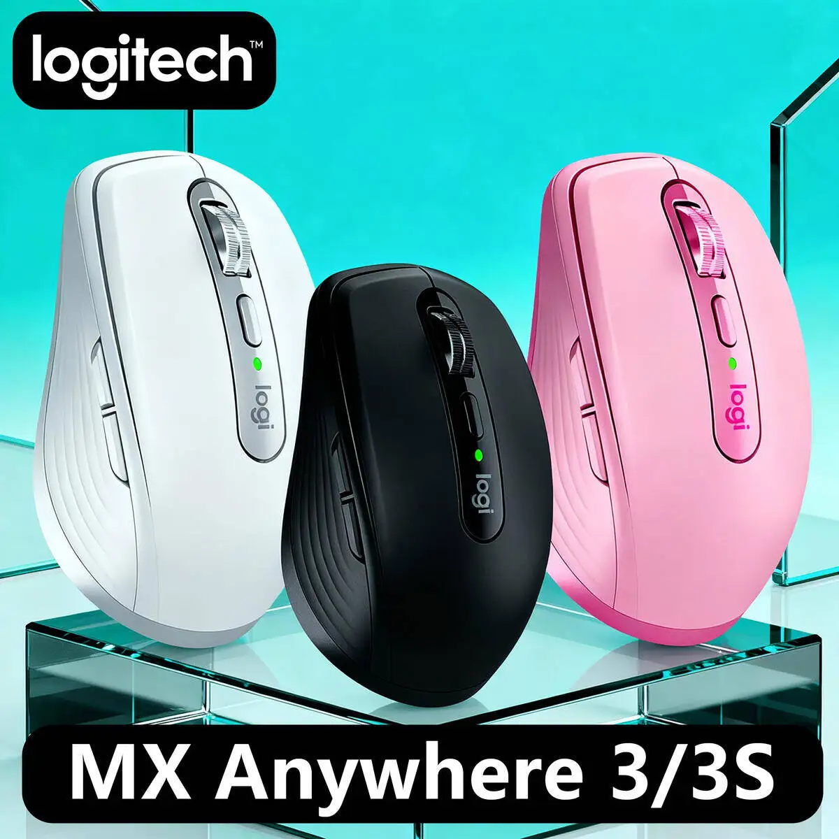

Logitech Master Series MX Anywhere 3S Bluetooth Беспроводная бесшумная мышь Мягкий звук Офисный женский планшет