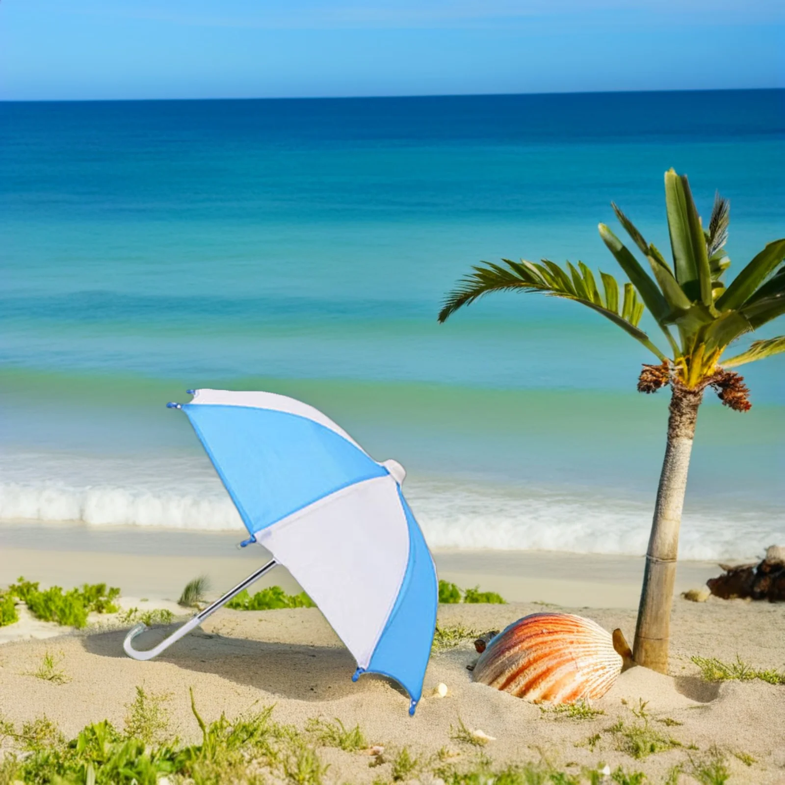 8Pcs Miniature Dollhouse Umbrellas Colorful Tiny Decoration Miniature Sunny Rainy Umbrella Photography Props