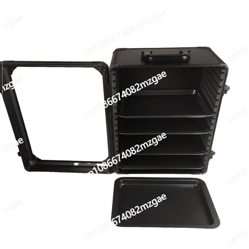 Aluminum alloy toy display box model box stacking toolbox transparent toy box magnetic tray model
