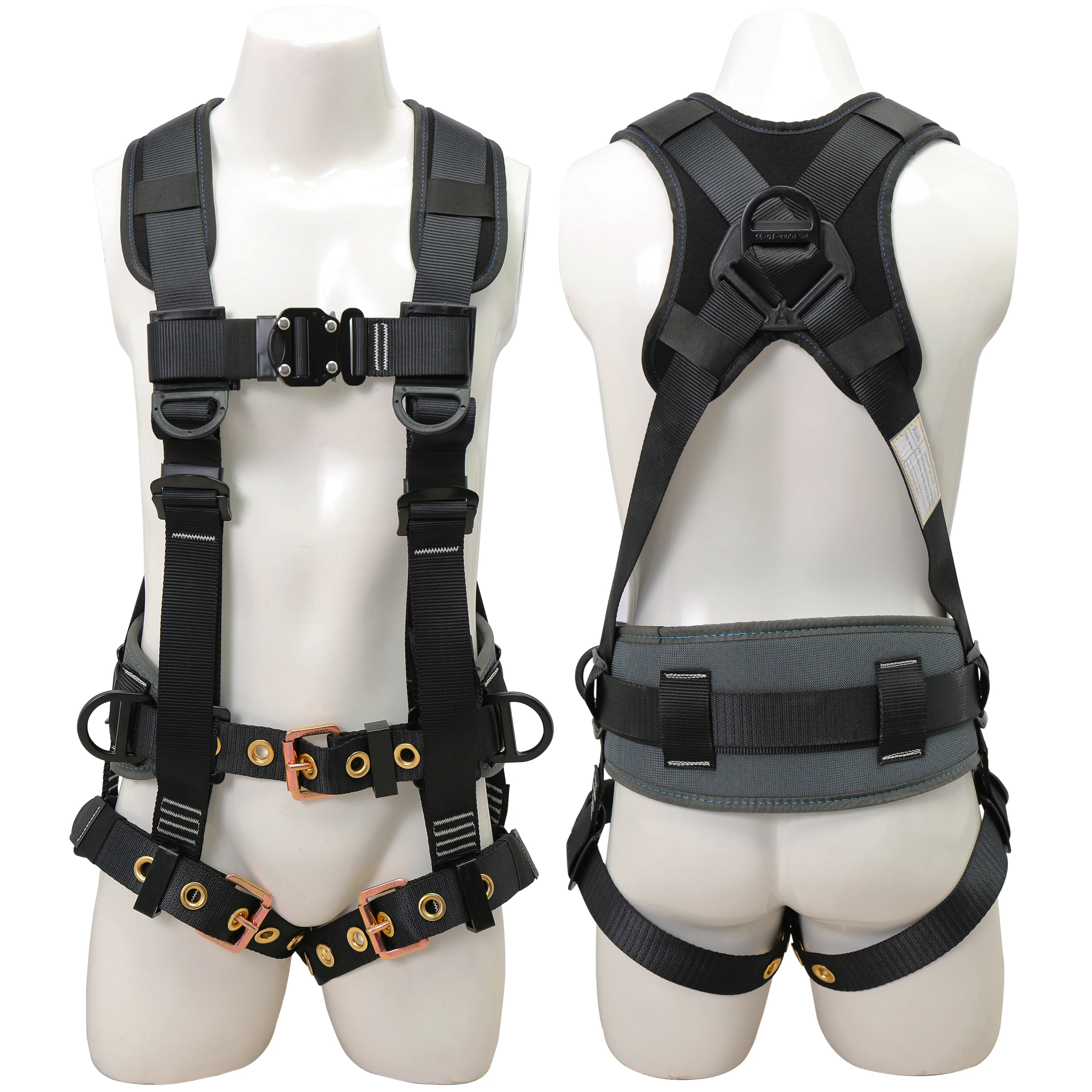 High-quality Full-body Wiring Harnesses For Job Positioning, Construction, And Vertical Climbing