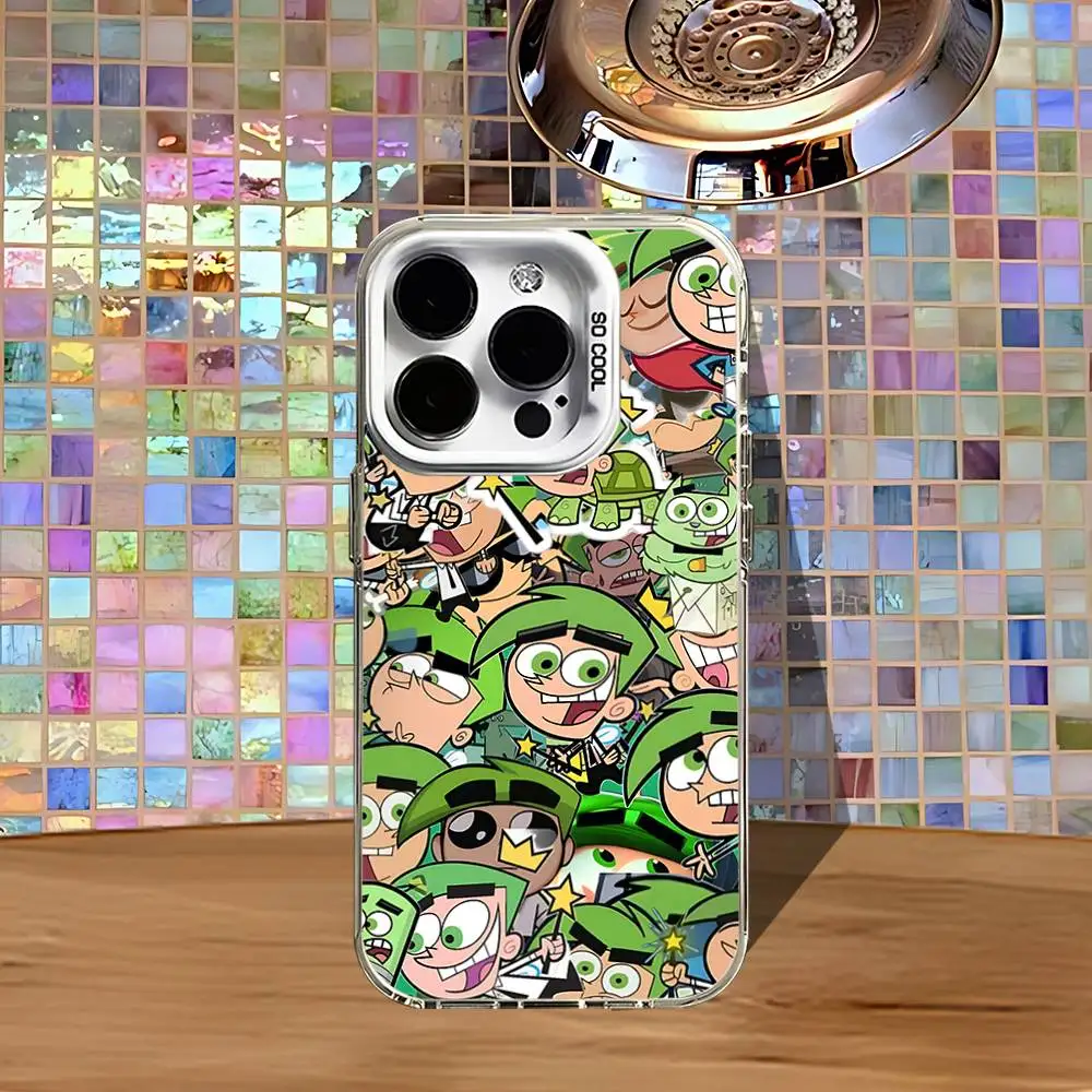 C-Cosmo and W-Wanda Phone Case For iPhone 16,15,14,13,12,11,Pro,XS,Max,Plus,Mini,SE4,E White Matte Shockproof Cover - Image 4