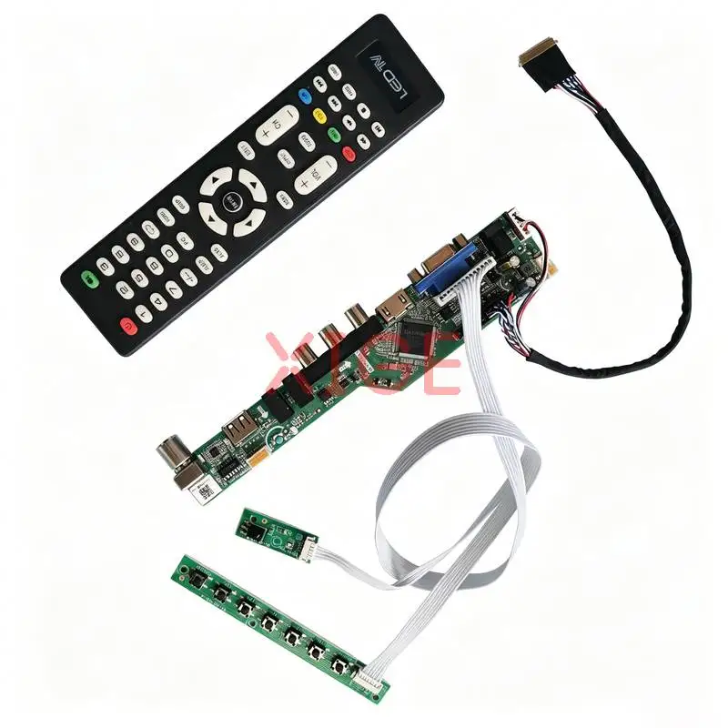 For LP145WH1 LTN160AT06 N134B6 LTN145AT01 Controller Board Kit DIY LVDS-40 Pin USB+AV+VGA+HDMI 1366*768 1366x768 Laptops Monitor
