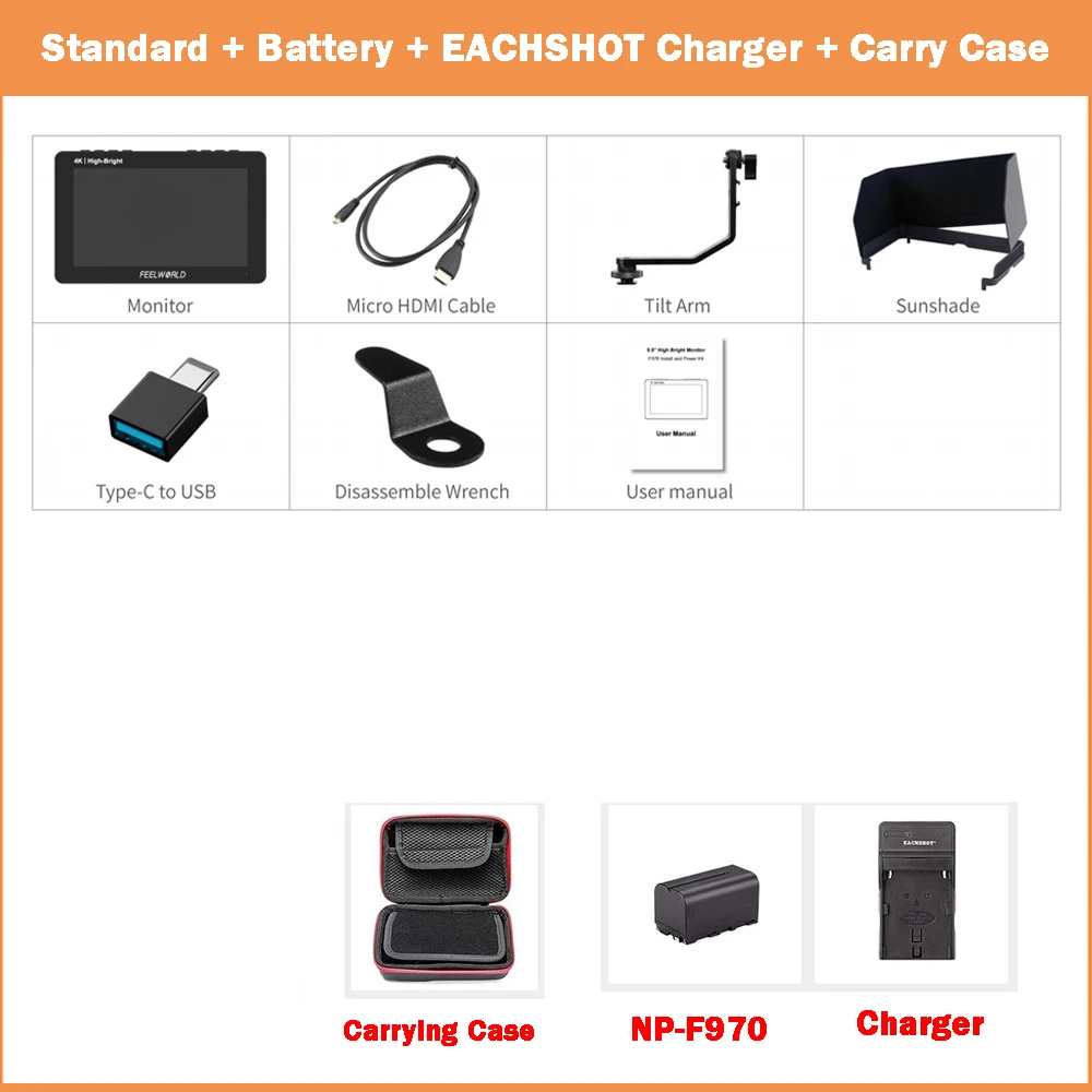 FEELWORLD F5 PROX 5.5 1600nit HDMI Monitor