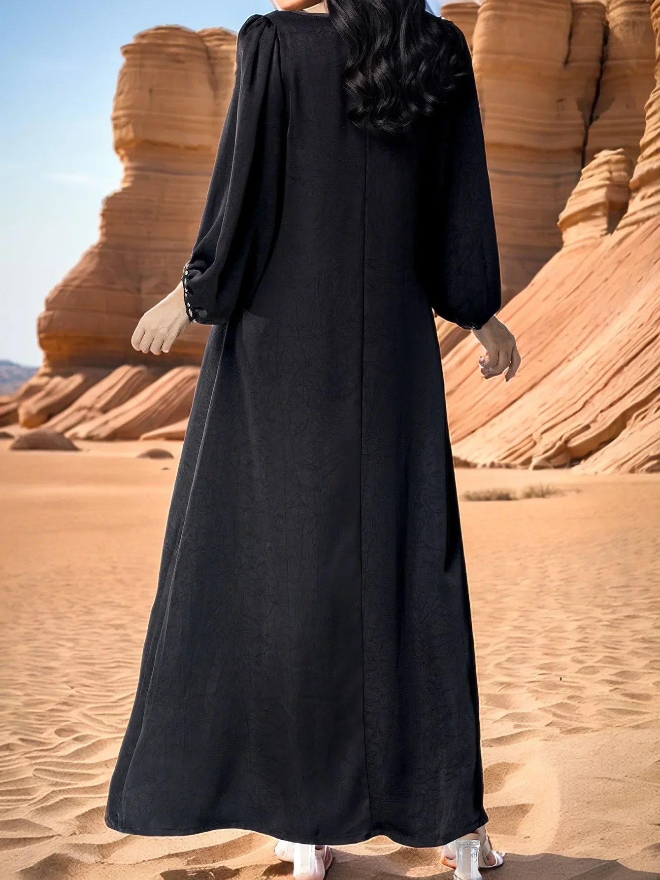 Eid Djellaba dubaï blanc Abaya diamants robe musulmane caftan Maxi robe Abayas mode femmes Ramadan Marocain Femme robe de soirée